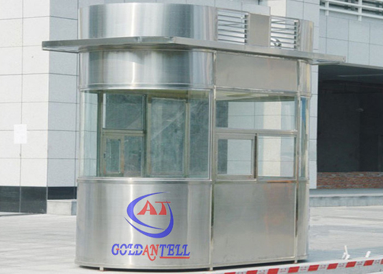 Custom Size Or Material Sentry Box Shed With Ticket Windows , Working Desk , Electricity , Light