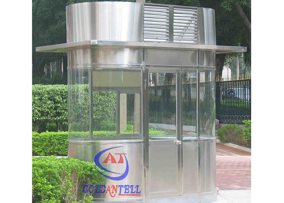 Custom Size Or Material Sentry Box Shed With Ticket Windows , Working Desk , Electricity , Light