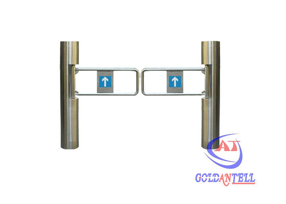 Supermarket swing barrier gate with Sound and light alarm prompt functions