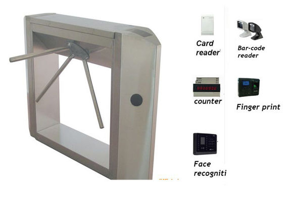 Fast pass Tripod Turnstile Gate , bidirectional Turnstile Security Products long range control