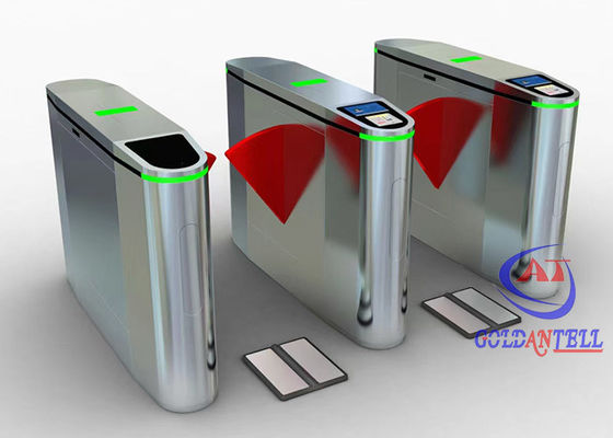 Smart Mechanism ESD Gate Biometric Scanner Flap Turnstile Gate With Free Software