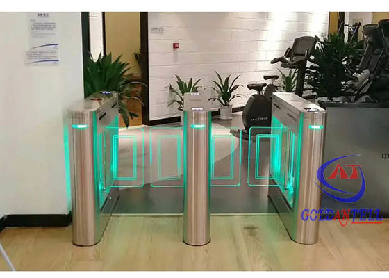 Luxury Electronic Pedestrian Turnstile Gate With NFC RFID Card Automatic Baffle