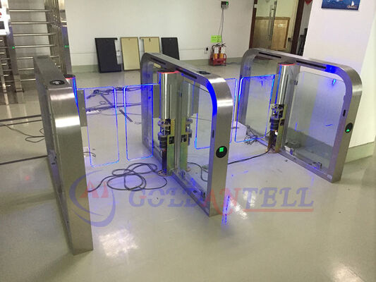 Gym Check in turnstile with qr and barcode reader Swing Entrance Turnstile For Stadium Access Control