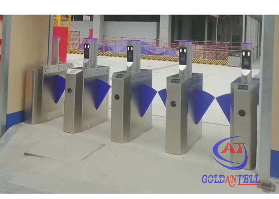 Thermal Scanner Face Recognition Flap Barrier Turnstile