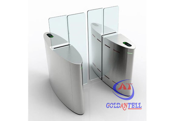 Anti-tailgating Pedestrian contactless airport turnstile / NFC Smart Speed Gate System Solution for Metro