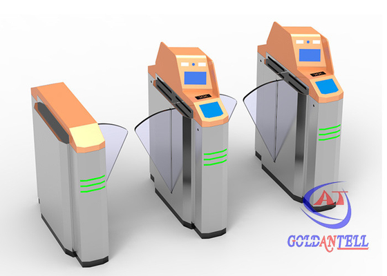 RS485 Card Swiping 600mm Width Barcode Scanner Turnstile