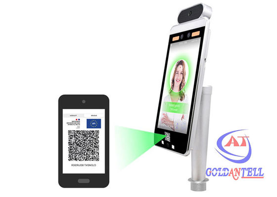 WIFI QR Code Fingerprint Attendance Machine Face Recognition Temperature Scanner