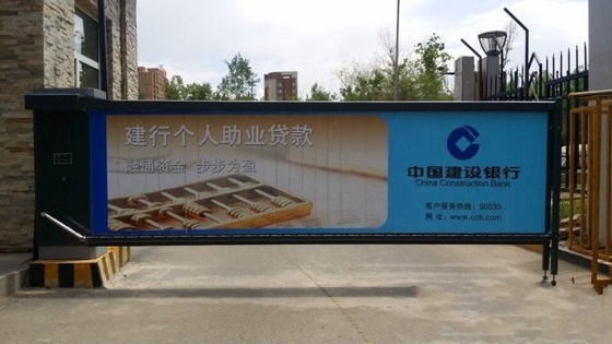 Indoor LED Box Waterproof Boom Barrier Gate For Advertising Company 50HZ / 60HZ