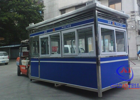 Single Persone Space Portable Security Sentry Box Prefabricated Size Customize