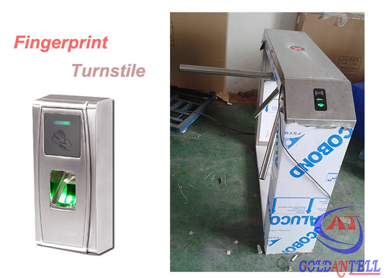 Outdoor Durable Theftproof Fingerprint Turnstile Barrier Gate 304 Stainless Steel