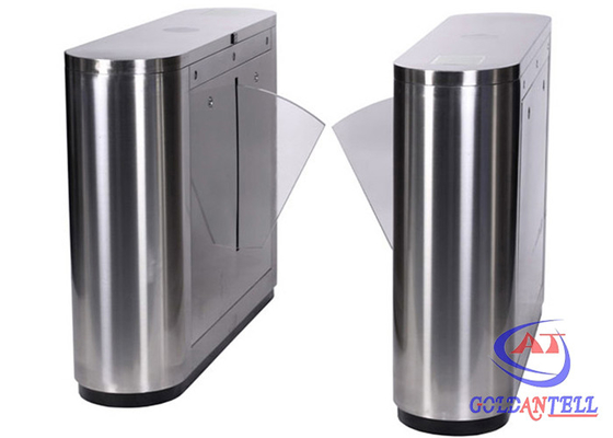 Biometric Access Control Flap Barrier , Full Automatic Barrier Gate for Library / Theater
