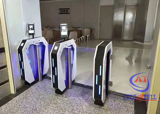 체육관 상영관 학교를 위한 OEM ODM 안전 회전식 십자문 게이트 속도 변동 회전식 십자문 게이츠를 특화하세요