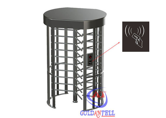 IP62 Outdoor Anti Rust Access Control Turnstile Gate Stainless Steel Full Height