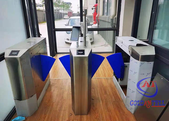 자동 물체 검출 회전식 십자문 소동은 304 SS 얼굴 인식 rfid 판독기를 배리어로 둘러쌉니다