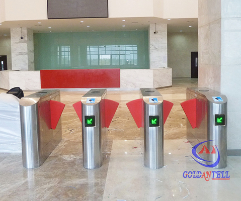 적외선 검출부와 고속강 양성 지향성인 슈퍼마켓 회전식 십자문 RFID 카드 판독기