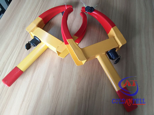 Custom Color Logo Waterproof wheel locks for cars , Portable Type