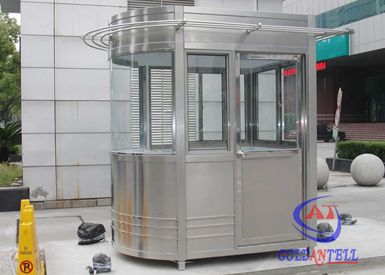 20 Years Use Time Stainless Steel Parking Booth Customized Size Heat Insulation Enviroment Friendly