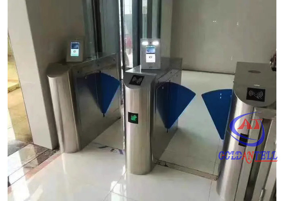RFID 리더 Tcp / Ip 플랩 장벽 게이트 실내 외관