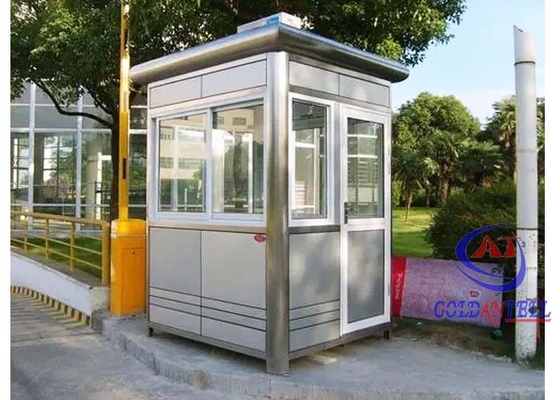 사용자 정의 색상 철강 보안 경비 포스트 파빌리온 외부에 서있는