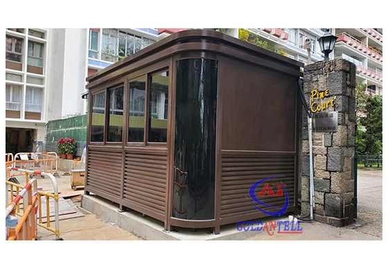 야외 높은 표준 보안 경비 칸막이 주차장 및 보안 사무실을위한 온화 된 유리