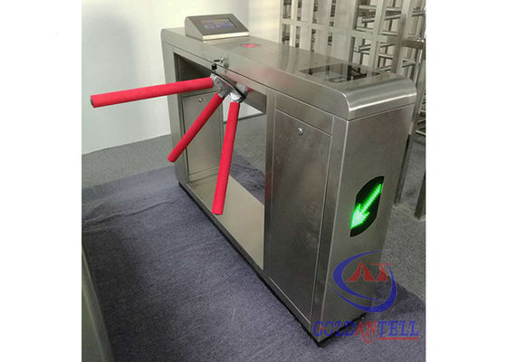 스마트 QR 코드 스캐너는 지하철역 및 식당 입구에 자동 드롭 팔 액세스 제어 시스템과 함께 RFID 삼각관 턴스틸 게이트