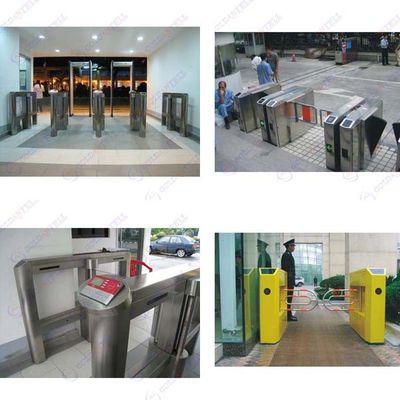 Outdoor Waterproof IP67 Degree Access Control Swing Turnstiles  , Turnstile With Color Painted