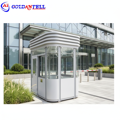 High Standard Elegant Security Guard House Cabin Toll Booth For Garden Optional Window Customizable Security Booth Designed For Various Environments