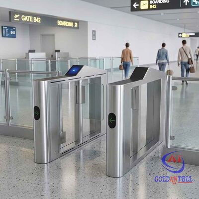 High-Security Brushless Servo Motor Airport E-gate AI Anti-tailgating Speed Gate for Border Control and Customs Security CE