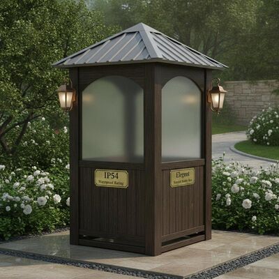 IP54 Waterproof Rating Elegant Sentry Box For Garden Weatherproof Guard Post Designed For Durability And Elegant Outdoor