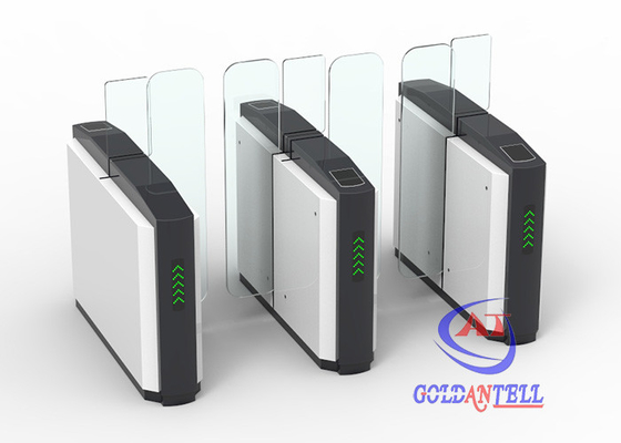지문과 rfid 판독기 미끄림 속력 게이트 회전식 십자문