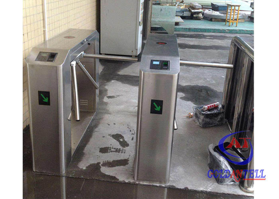 3각 회전식 십자문 장애물 게이트 지문 감식기 3 롤러 출입구 개폐 시스템을 계산하는 RFID 입장권