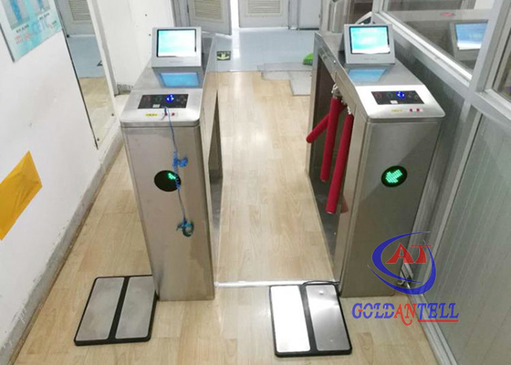 발 페달 & 8 인치 컴퓨터 ESD Teste Gates를 가진 ESD 삼각대 개찰구 접근 제한 시스템