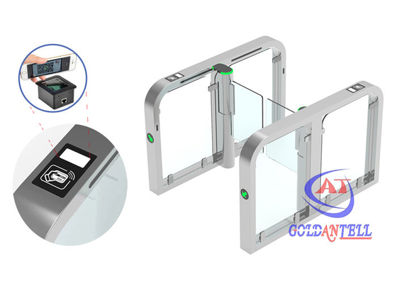 체육관에 대한 호리호리한 보행 속도 게이트 RFID QR 코드 NFC 카드 패스제어