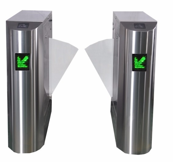  RFID 인터페이스 CE 인증서 허리까지 올라오는 높이에 양방향성 전자동 고속 스테인레스 강 접근 제어 소동 회전식 십자문