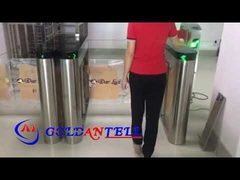 GAT-686 스피드 게이트 스윙 장벽 게이트 QR 코드 바코드 및 RFID 카드 리더와 통합