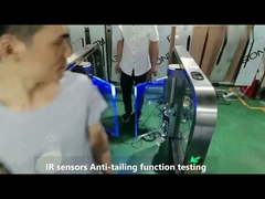 GAT-621 슬림 디자인 QR 코드 NFC 카드 패스 제어 보행자 속도 게이트 rfid 빠른 체육관