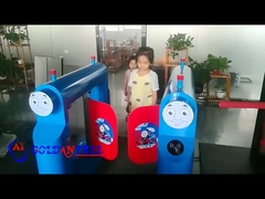 유치원 스윙 배리어 게이트 600 - 900mm 통로 너비 양방향 조절