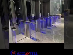 GAT-672 광적 얼굴 스캐너 스윙 배리어 게이트 RFID 쌍방향 패스 배리어 시스템